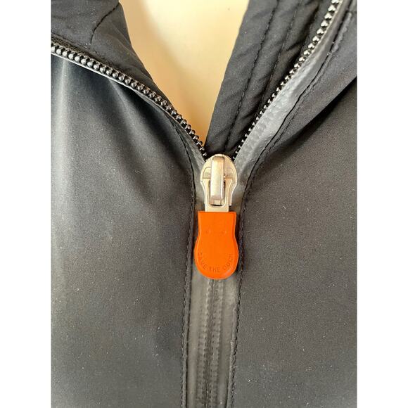 Save The Duck Down Rain Coat Black Size 2 Medium - Picture 7 of 13